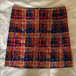 J.Crew multi colored skirt